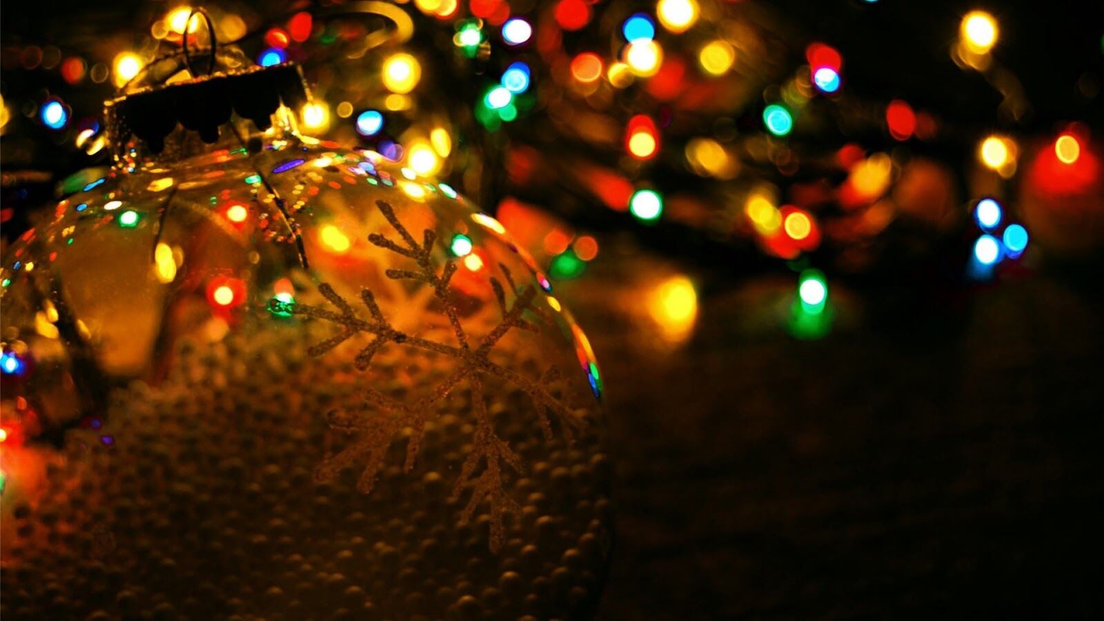 christmas lights desktop background